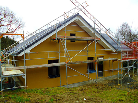 Abgeschlossene Rohbaumontage