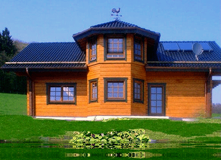 Wohnblockhaus: Am Hang